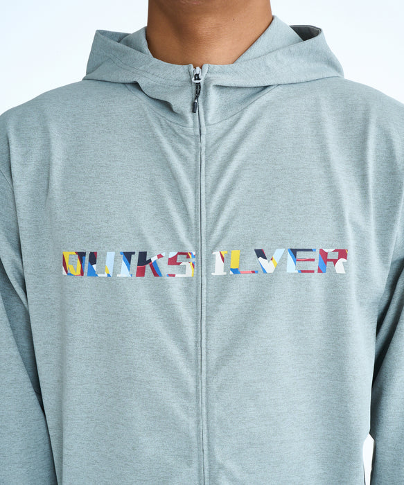 QUIKSILVER メンズ DOUBLE SIDED QSMW ZI ジップラッシュガード 【2026年春夏モデル】 HTR / XL