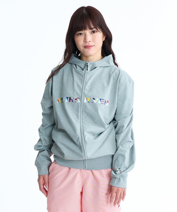 QUIKSILVER メンズ DOUBLE SIDED QSMW ZI ジップラッシュガード 【2026年春夏モデル】 HTR / XL