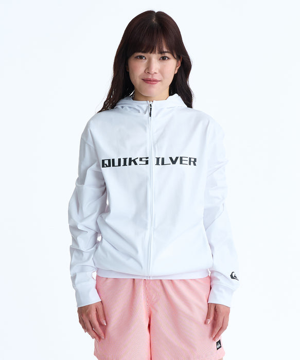 QUIKSILVER メンズ DOUBLE SIDED QSMW ZI ジップラッシュガード 【2026年春夏モデル】 WHT / XL