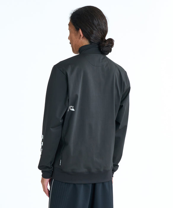 QUIKSILVER メンズ CHECKER ZIP ジップラッシュガード 【2026年春夏モデル】 BLK / XL