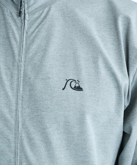 QUIKSILVER メンズ CHECKER ZIP ジップラッシュガード 【2026年春夏モデル】 HTR / XL