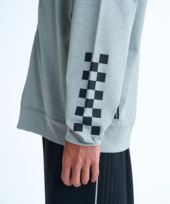 QUIKSILVER メンズ CHECKER ZIP ジップラッシュガード 【2026年春夏モデル】 HTR / XL