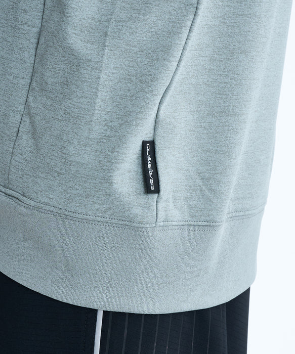 QUIKSILVER メンズ CHECKER ZIP ジップラッシュガード 【2026年春夏モデル】 HTR / XL