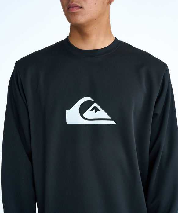 QUIKSILVER メンズ COMP LOGO LS 長袖サーフTシャツ 【2026年春夏モデル】 BLK / XL