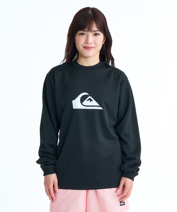 QUIKSILVER メンズ COMP LOGO LS 長袖サーフTシャツ 【2026年春夏モデル】 BLK / XL