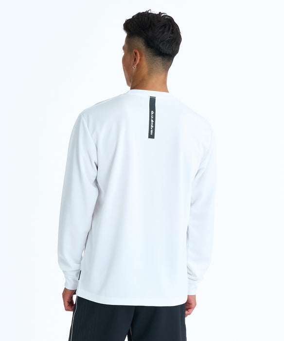 QUIKSILVER メンズ COMP LOGO LS 長袖サーフTシャツ 【2026年春夏モデル】 WHT / XL