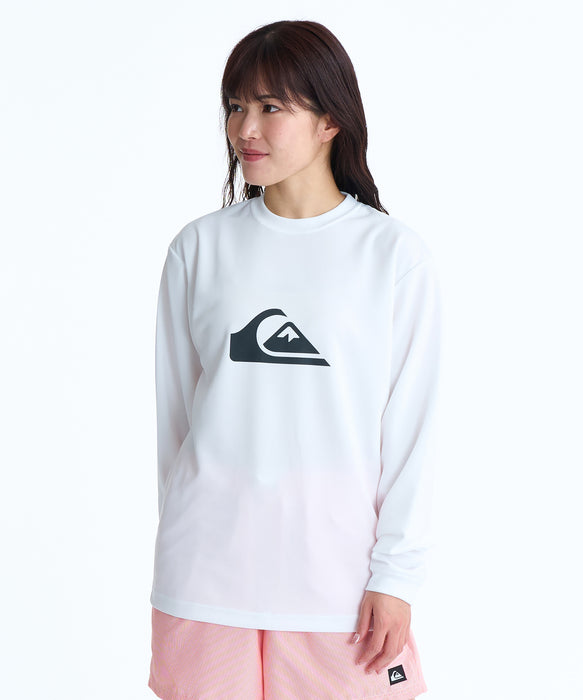 QUIKSILVER メンズ COMP LOGO LS 長袖サーフTシャツ 【2026年春夏モデル】 WHT / XL