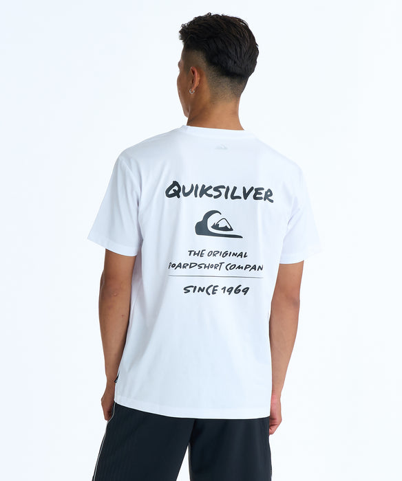 QUIKSILVER メンズ HAND DRAWN SS 半袖Tシャツ 速乾 UPF50+ レギュラー
