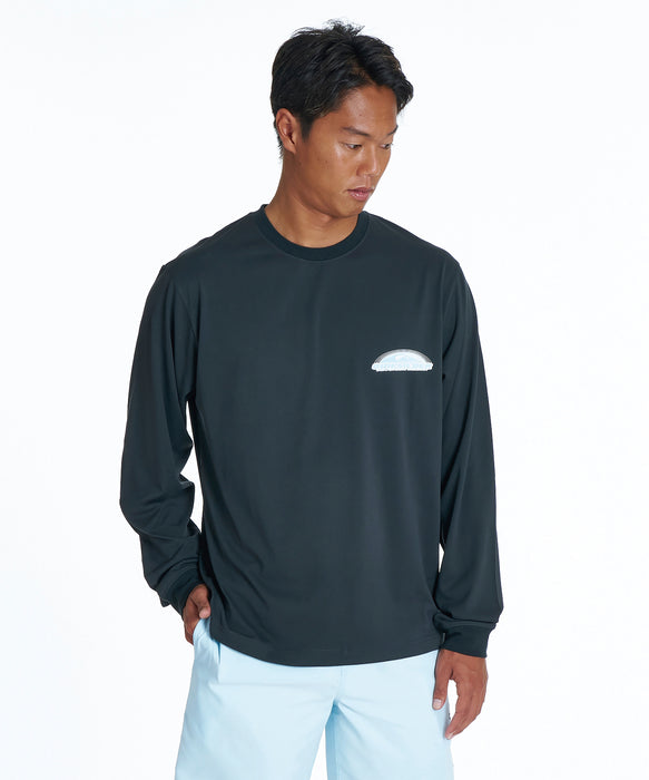 QUIKSILVER メンズ FADE SPECTRUM LS 長袖サーフTシャツ 【2026年夏モデル】 BLK / XL