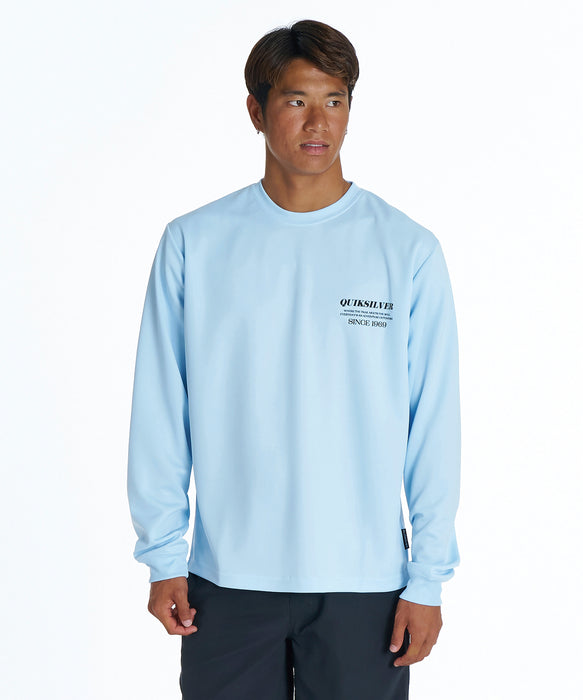 QUIKSILVER メンズ RED SHOOTING LS 長袖サーフTシャツ 【2026年夏モデル】 BLU / XL