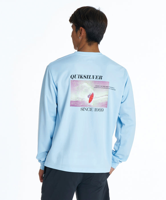 QUIKSILVER メンズ RED SHOOTING LS 長袖サーフTシャツ 【2026年夏モデル】 BLU / XL