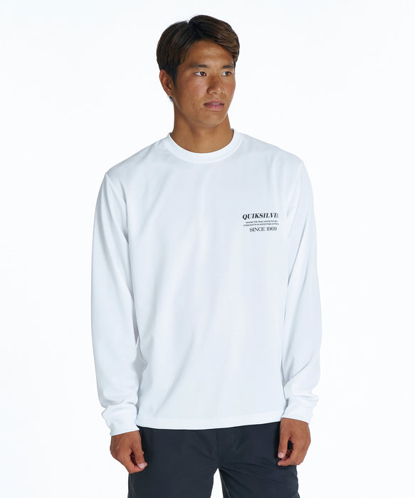 QUIKSILVER メンズ RED SHOOTING LS 長袖サーフTシャツ 【2026年夏モデル】 WHT / XL