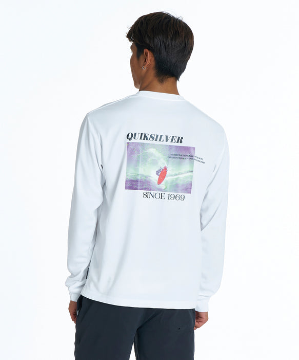 QUIKSILVER メンズ RED SHOOTING LS 長袖サーフTシャツ 【2026年夏モデル】 WHT / XL