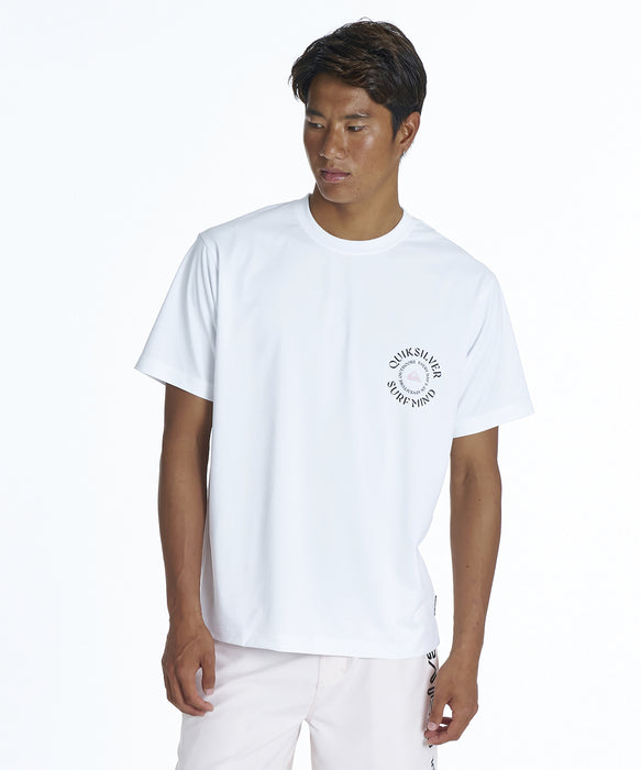 QUIKSILVER <超速乾x遮熱Tシャツ> QS CIRCLE SS メンズ半袖Tシャツ UPF50+ 4WAYストレッチ<URBAN TECH>【2026年夏モデル】