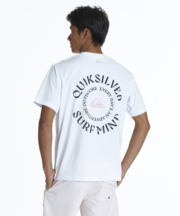 QUIKSILVER <超速乾x遮熱Tシャツ> QS CIRCLE SS メンズ半袖Tシャツ UPF50+ 4WAYストレッチ<URBAN TECH>【2026年夏モデル】