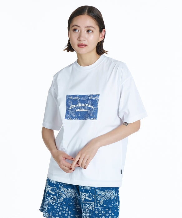 吉男 QUIKSILVER メンズ/ユニセックス MERCURY PAISLEY BOX SS 半袖Tシャツ