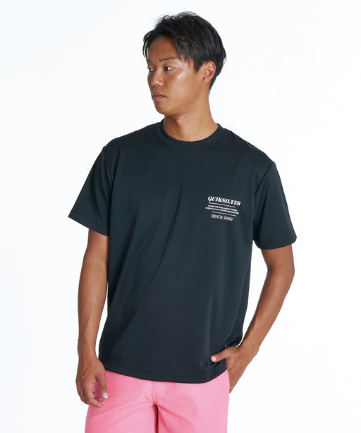 QUIKSILVER メンズ TEXT LOGO SS サーフTシャツ 【2026年夏モデル】 BLK / XL