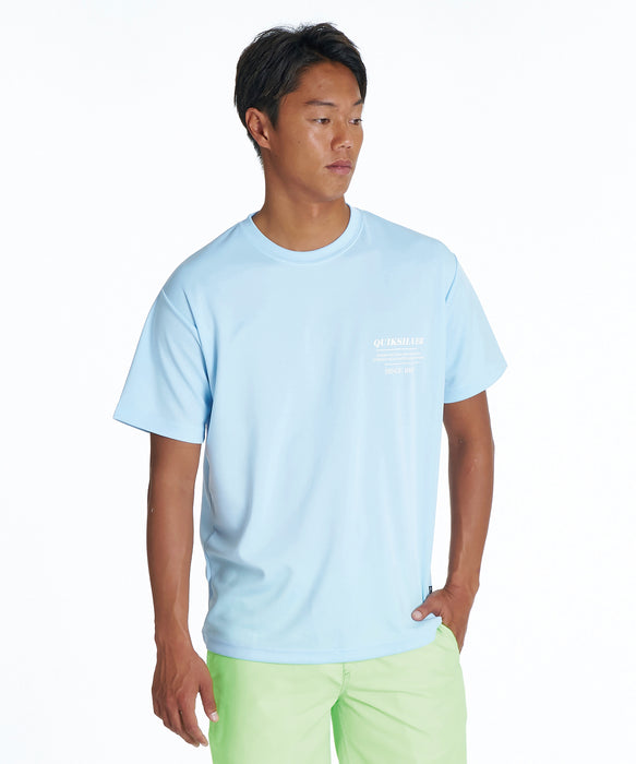 QUIKSILVER メンズ TEXT LOGO SS サーフTシャツ 【2026年夏モデル】 BLU / XL