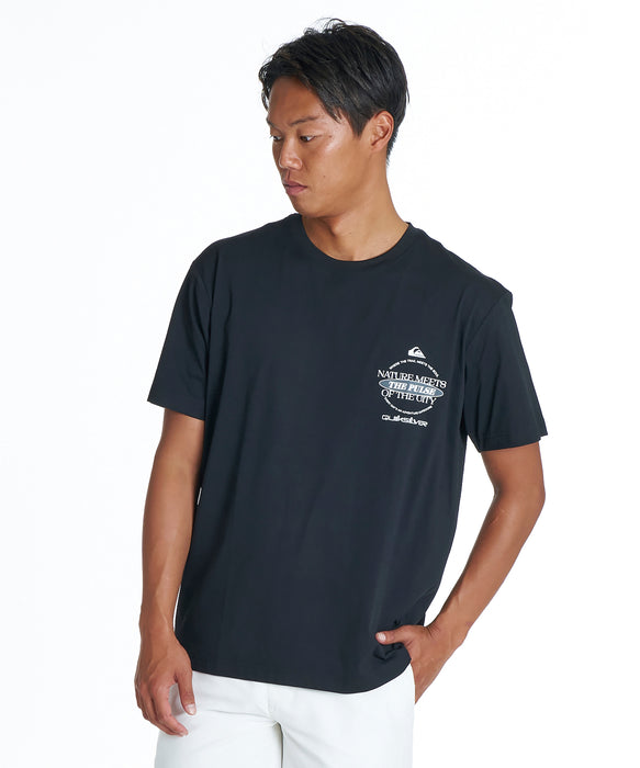QUIKSILVER メンズ QS MEETS SS サーフTシャツ 【2026年夏モデル】 BLK / XL