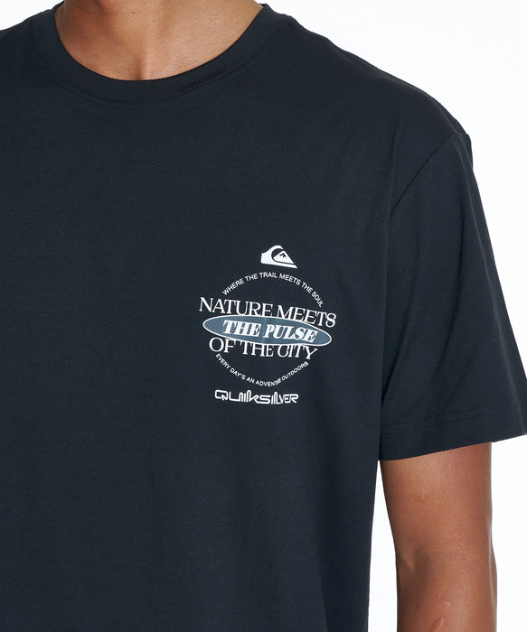 QUIKSILVER メンズ QS MEETS SS サーフTシャツ 【2026年夏モデル】 BLK / XL