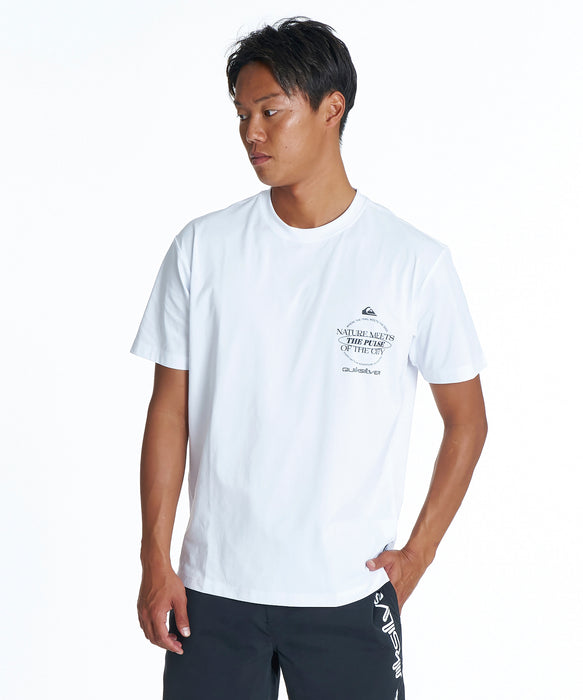 QUIKSILVER メンズ QS MEETS SS サーフTシャツ 【2026年夏モデル】 WHT / XL