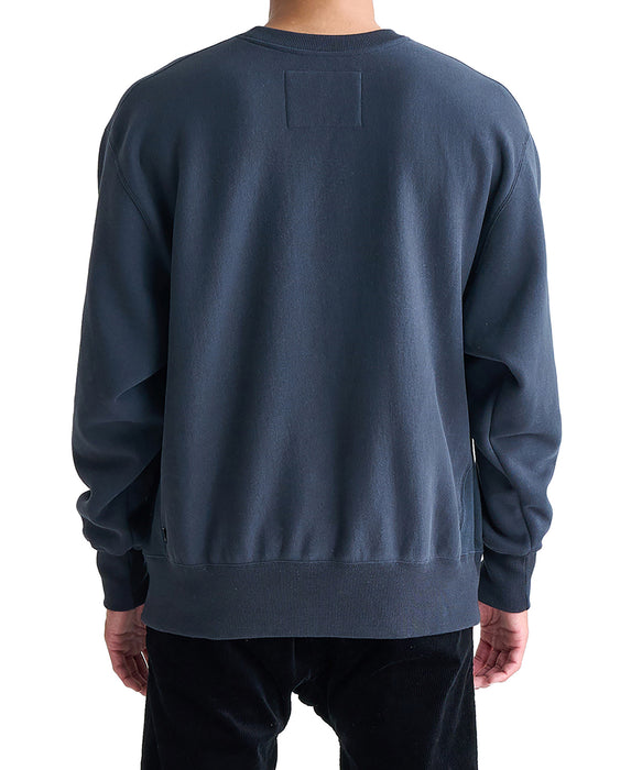 【OUTLET】Quiksilver THREE TREES FLEECE CREW 裏起毛 プルオーバー メンズ