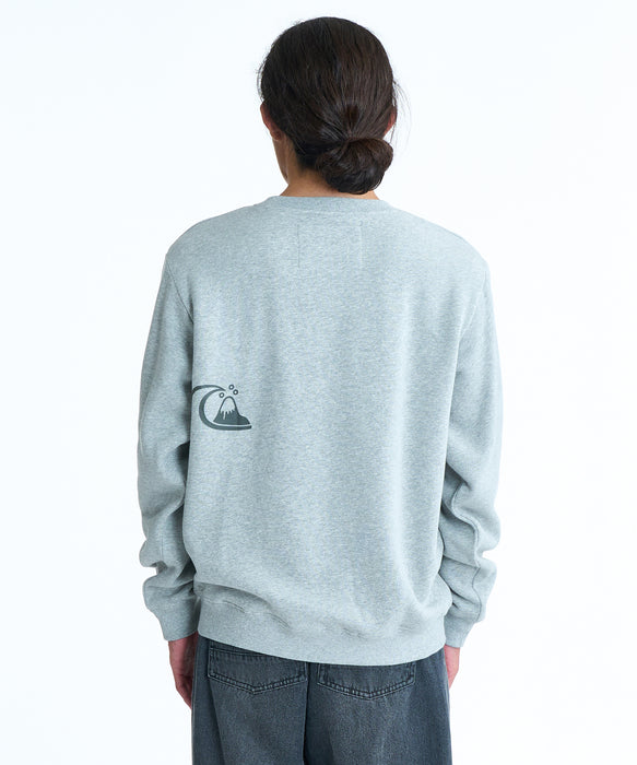 QUIKSILVER メンズ BUBBLE SWEAT CREW トレーナー 【2026年春夏モデル】 HTR / XL