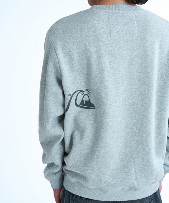 QUIKSILVER メンズ BUBBLE SWEAT CREW トレーナー 【2026年春夏モデル】 HTR / XL