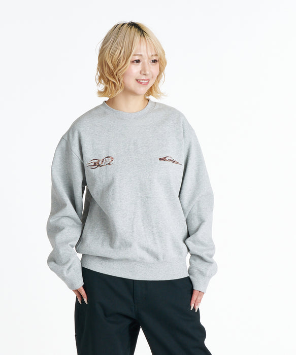 QUIKSILVER メンズ MERCURY SWEAT CREW トレーナー 【2026年秋冬モデル】 HTR / XL