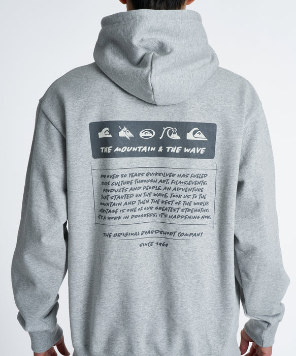 QUIKSILVER メンズ DNA SWEAT PK パーカー 【2026年秋冬モデル】 HTR / XL