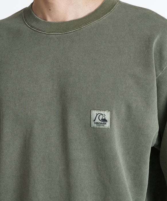 QUIKSILVER メンズ DNA SWEAT CREW トレーナー 【2026年秋冬モデル】 OLV / XL