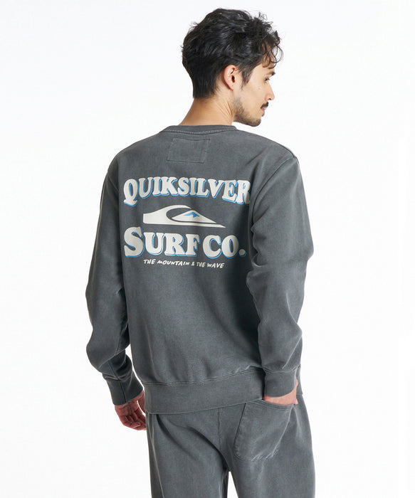 QUIKSILVER メンズ SURF CO SWEAT CREW トレーナー 【2026年秋冬モデル】 BLK / XL