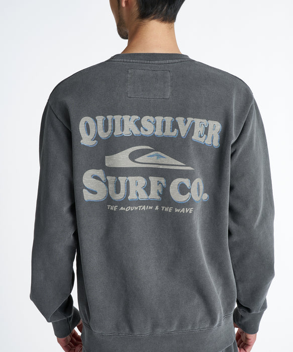 QUIKSILVER メンズ SURF CO SWEAT CREW トレーナー 【2026年秋冬モデル】 BLK / XL