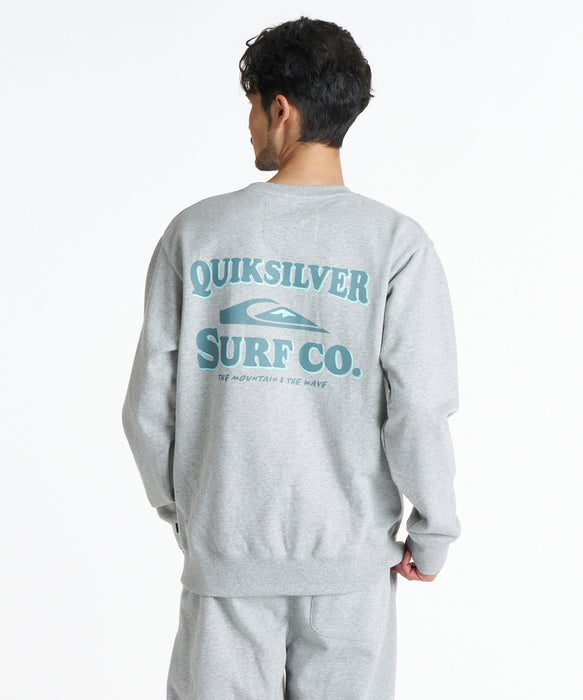 QUIKSILVER メンズ SURF CO SWEAT CREW トレーナー 【2026年秋冬モデル】 HTR / XL