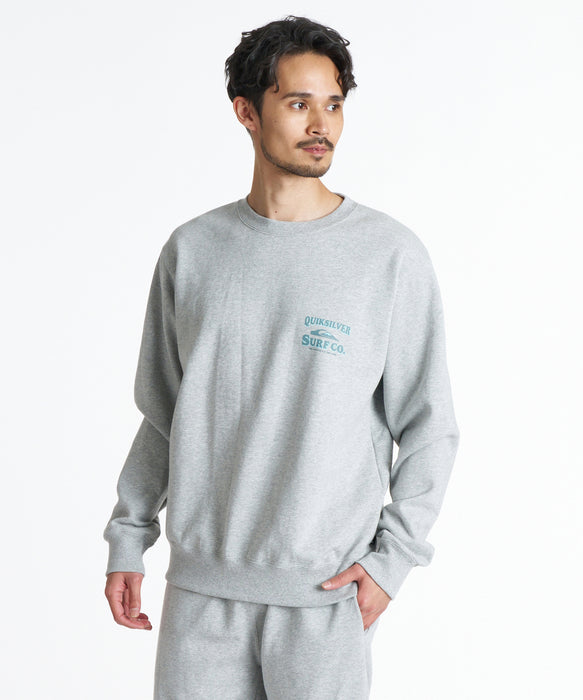 QUIKSILVER メンズ SURF CO SWEAT CREW トレーナー 【2026年秋冬モデル】 HTR / XL