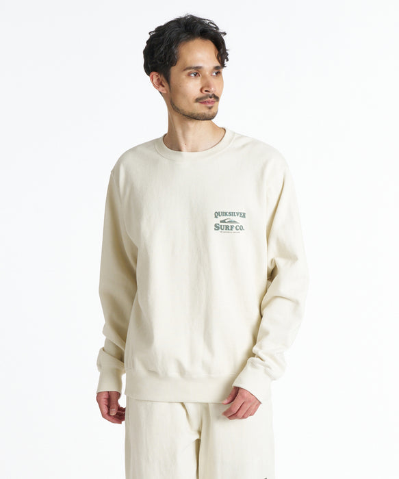 QUIKSILVER メンズ SURF CO SWEAT CREW トレーナー 【2026年秋冬モデル】 IVY / XL