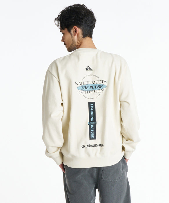 QUIKSILVER メンズ QS MEETS SWEAT CREW トレーナー 【2026年秋冬モデル】 BGE / XL