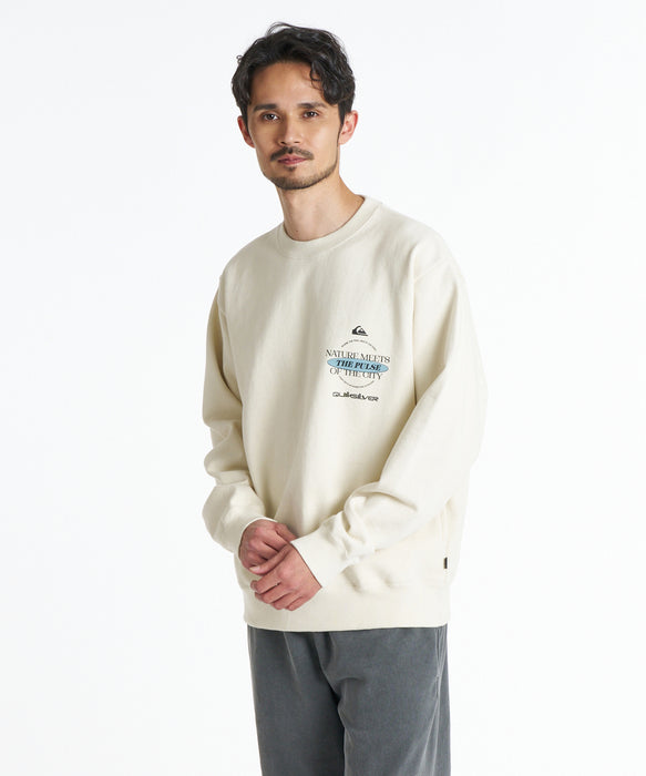 QUIKSILVER メンズ QS MEETS SWEAT CREW トレーナー 【2026年秋冬モデル】 BGE / XL