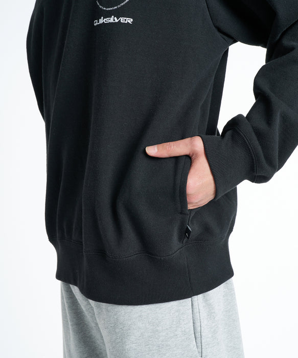 QUIKSILVER メンズ QS MEETS SWEAT CREW トレーナー 【2026年秋冬モデル】 BLK / XL