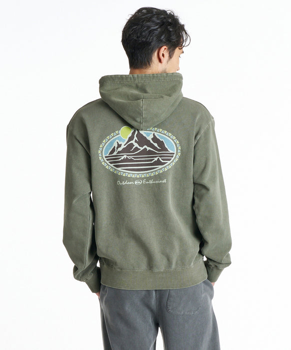 QUIKSILVER メンズ MOUNTAIN LOVERS SWEAT PK パーカー 【2026年秋冬モデル】 GRN / XL