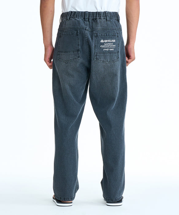QUIKSILVER メンズ DENIM WASH PT デニムパンツ 【2026年春夏モデル】 GRY / XL