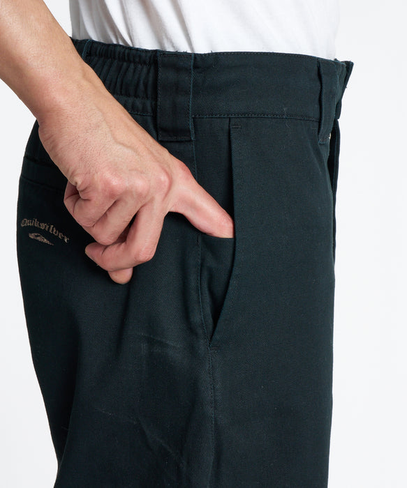 QUIKSILVER メンズ MERCURY CHINO WASH PT ロングパンツ 【2026年秋冬モデル】 BLK / XL