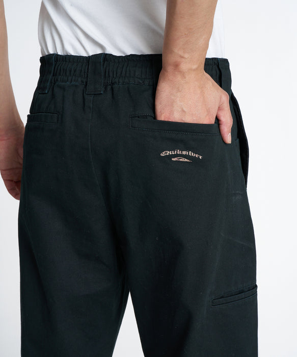 QUIKSILVER メンズ MERCURY CHINO WASH PT ロングパンツ 【2026年秋冬モデル】 BLK / XL