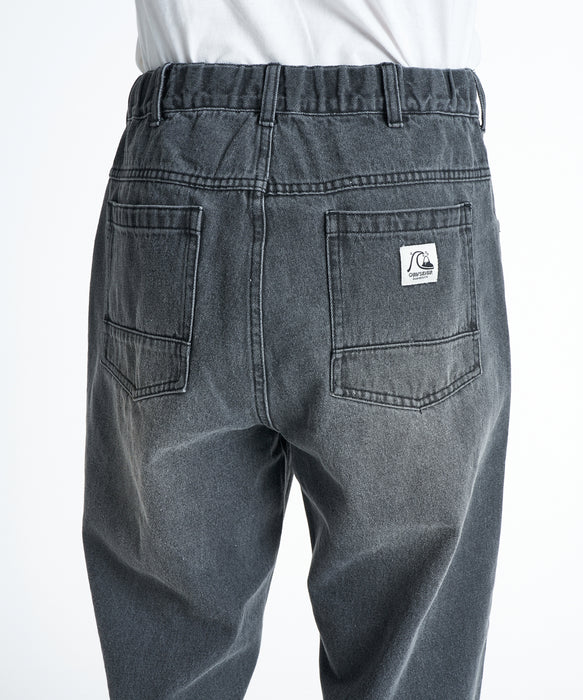 QUIKSILVER メンズ DNA DENIM WASH PT デニムパンツ 【2026年秋冬モデル】 GRY / XL