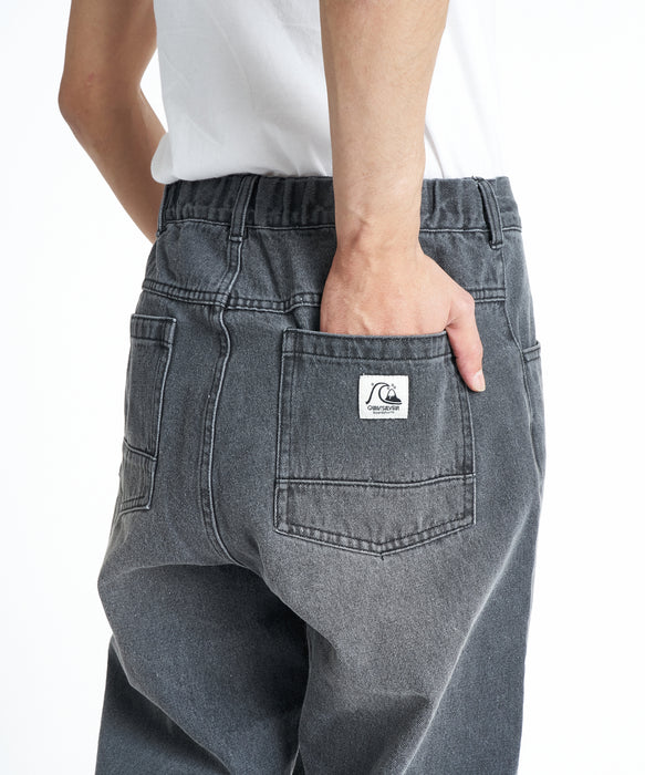 QUIKSILVER メンズ DNA DENIM WASH PT デニムパンツ 【2026年秋冬モデル】 GRY / XL