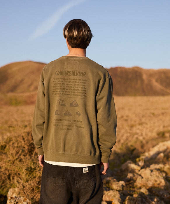 QUIKSILVER メンズ DNA SWEAT CREW クルースウェット 【2026年秋冬モデル】