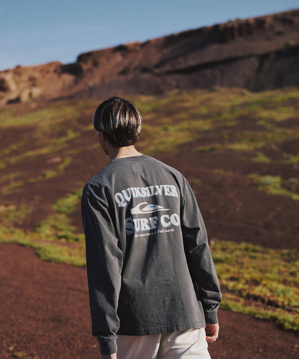 QUIKSILVER メンズ SURF CO LT ロンT コットン100％【2026年秋冬モデル】
