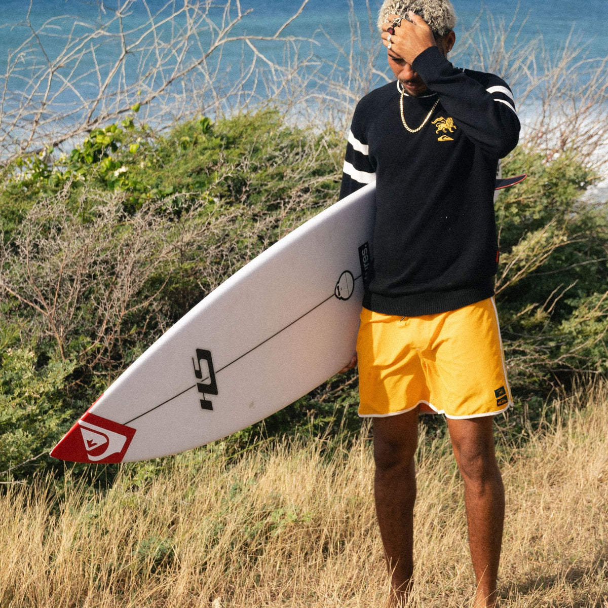 QUIKSILVER メンズ QUIKSILVER X BOB MARLEY SCALLOP VOLLEY 16 ボード