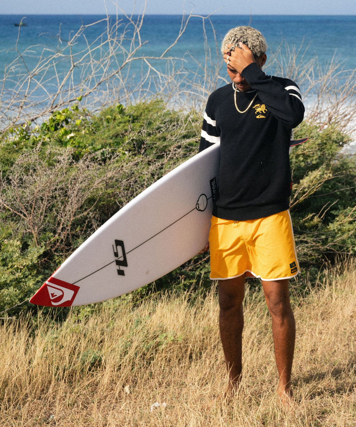 QUIKSILVER メンズ QUIKSILVER X BOB MARLEY SCALLOP VOLLEY 16 ボード