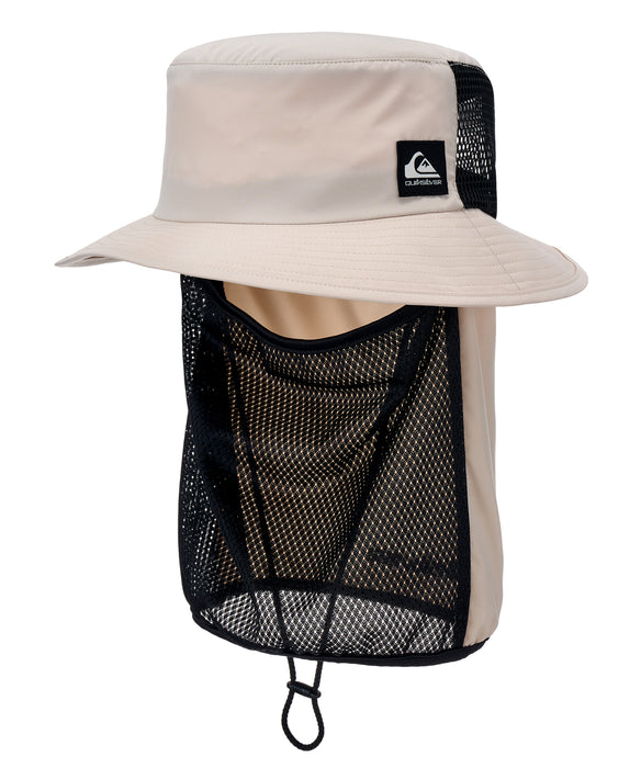 QUIKSILVER メンズ WR UV WATER FACE MASK HAT サーフハット 撥水加工